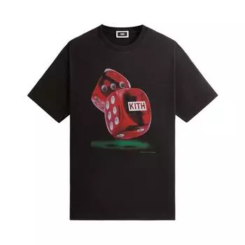 Kith Винтажная футболка High Stakes, черные мужские топы KHM031989-001 L