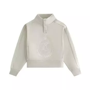 Kith Hoodie 2024 Winter Collection Hunter Pullover Fashion Stand Collar Comfortable Kids hoodies Plaster KHK030660-208 M