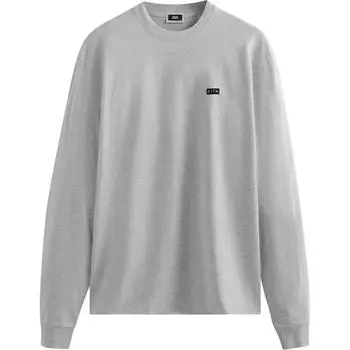 Kith Long-Sleeve Lax Tee Light Heather Grey Men Tops KHM030688-002 XL