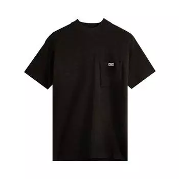 Kith Mock Neck JFK Pocket Tee Kindling Men Tops Black KHM030318-211 XS