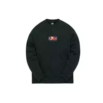 Kith Толстовка с круглым вырезом с логотипом Mood, топы унисекс, черный KHM030098-302 XS