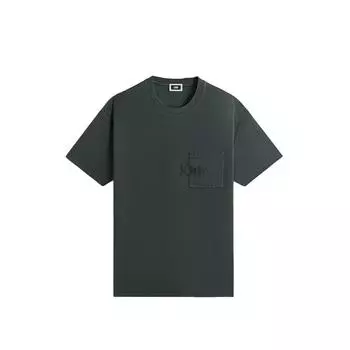 Kith Мужские футболки Quinn Tee Machine, зеленые KHM032026-178 XXL