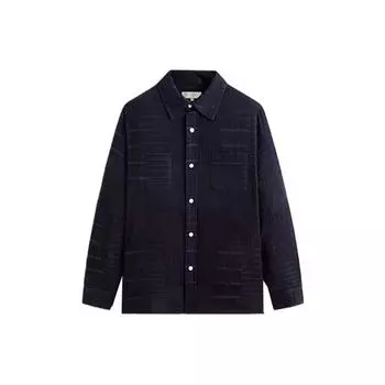 Kith Мужские топы на пуговицах Jaydin с принтом в стиле пэчворк, черные, KHM031906-432 S