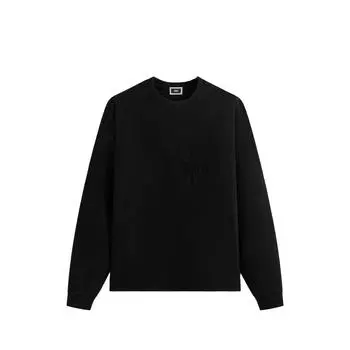 Kith Мужской топ Quinn с длинным рукавом черный KHM032399-001 XS