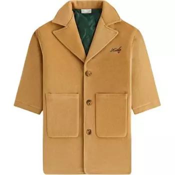 KITH Новое шерстяное пальто Коллекция Зима 2024 Удобное Мягкое Универсальное С длинным рукавом Детские пальто Тик KHK010203-221 S