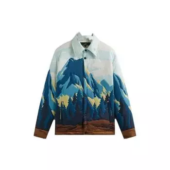 Kith Patchwork Brixton Пышная куртка-рубашка Гелиевая верхняя одежда унисекс Многоцветная KHM010401-409