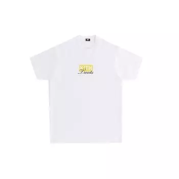 Kith повседневная футболка с круглым вырезом и коротким рукавом с буквенным принтом, мужские топы, белые KHT030087-101 L