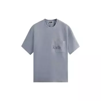 Kith Quinn Tee Light Indigo Мужские топы Синие KHM031086-415 XL