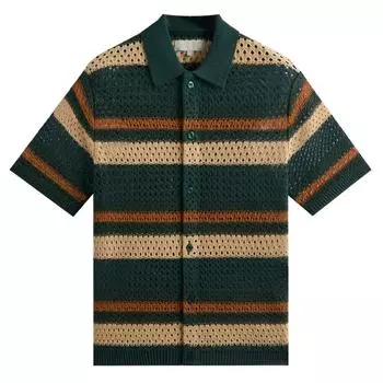 Kith Рубашка на пуговицах крючком Thompson Chronicle, топы унисекс, разноцветные KHM032046-329 S