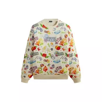 Kith Sketchbook Nelson Crewneck Sandrift Мужские топы Кремовый KHM031981-104 M