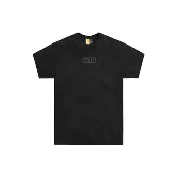 Kith Футболка с логотипом Triple Box, черная, унисекс, топы KH030097-001 XS