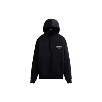 Kith Толстовка с капюшоном с буквенным принтом и завязками, мужские топы, черная 030479-001 S