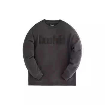 Kith Толстовка свободного кроя с круглым вырезом и длинными рукавами, серая, унисекс, KHT030064-211 XS