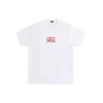 Kith Treats Toronto Cafe Limited Edition Box Logo Print Футболка с круглым вырезом Мужские топы Белые KHT030088-101 M