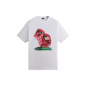 Kith Винтажная футболка High Stakes, белые мужские топы KHM031989-101 XL