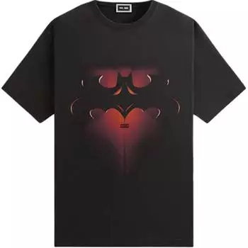 Kith x Batman Batman and Robin Logo Vintage Tee Black Men Tops KHM032760-001 S