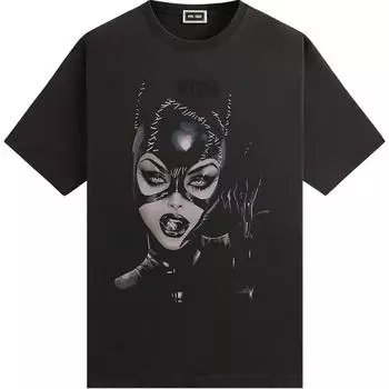 Kith X Batman Selina Kyle Винтажная футболка Черные мужские топы KHM032751-001 S