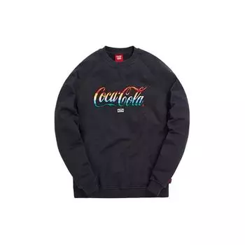 Kith Черный унисекс-топ с круглым вырезом в полоску X Coca-Cola KH2525-100 S