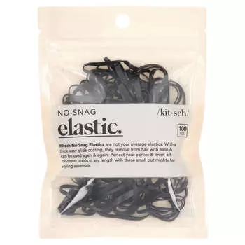 Kitsch, эластомеры No-Snag, черные, 100 шт.