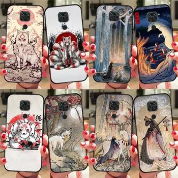 Kitsune Fox Art для Xiaomi Redmi Note 11 10 9 8 Pro 11S 10S чехол для телефона Redmi 10 9 9A 9C 9T чехол Redmi 7
