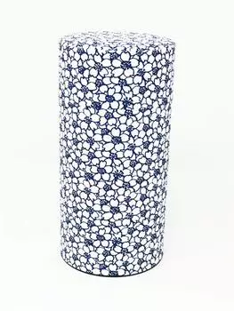 Kitsusako Yuzen paper tea can from cherry blossom pattern deterioration of tea Tea tea tea tea storage container Kyoto, [prevents leaves] / caddy,