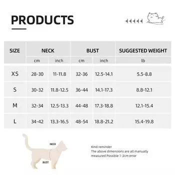 Kitten chest Strap Fresh plaid kitten leash anti-break Adjustable reflective pet chest strap Small dog kitten chest back XS синий