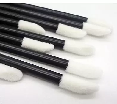 Kittro Disposable Lip Pack of Makeup Cosmetic Makeup Brush Brush, 100, Portable, Convenient, Brush, Supplies, (Black)