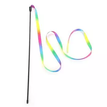 Kitty Funny Dazzle Color Strip Tease Rod Интерактивные игрушки Товары для домашних животных