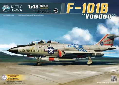 Kitty Hawk Модель Voodoo Пластиковая модель KH80114 1/48 F-101B/RF-101B (Самолет)