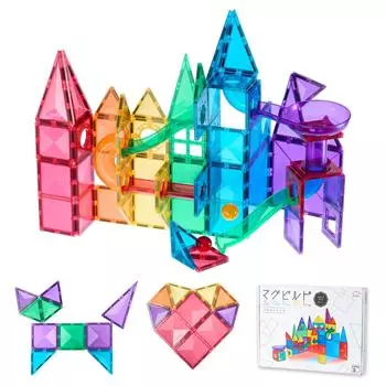 Kitwell Mag Build Slope Set 72 Pieces Развивающая игрушка Магнитный блок Игрушка Jade Road