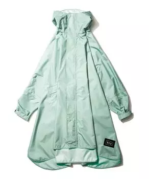 KiU KiU Heavy Rain Совместимость с Heavy Disaster Raincoat Water Storage New Rain Mint [2024] Дождь, Тайфун, Предотвращение, Пончо, Репеллент,