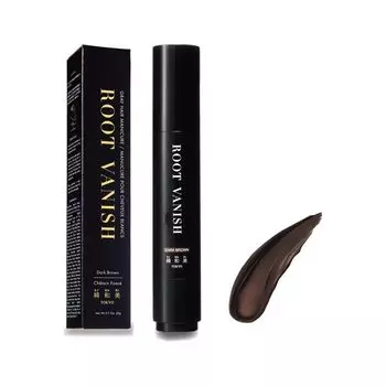 KIWABI Root Vanish Средство для маскировки седины, тип карандаша, темно-коричневая линия роста волос, частичное скрытие темно-коричневого