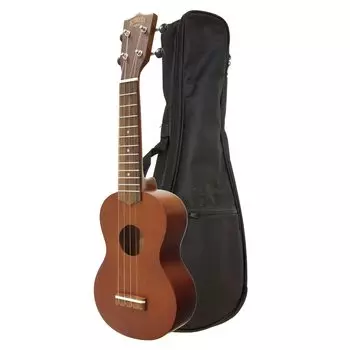 [KIWAYA] Сопрано-укулеле KSU-1 с мягким чехлом (фанера из красного дерева)