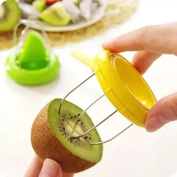Kiwi Cutter Fruit Peeler Slicer Lemon Fast Peel Kiwi Slicer Peeling Pitaya Spiralizer для домашней кухни Gadgets Salad Fruit Tools жёлтый