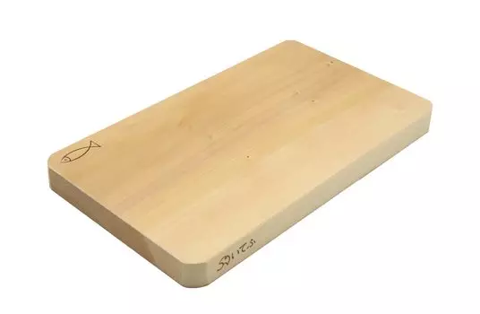 Kiya Cutting Board Ginkgo 40 x 23 x 3 cm Natural Wood Single Board Wooden