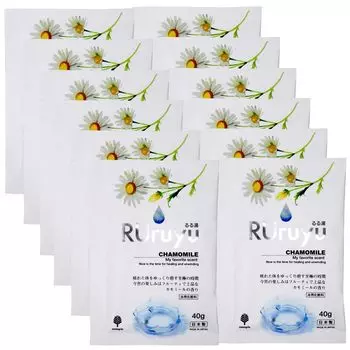 Kiyo Jochugiku Bath Ruruyu Chamomile 40g x Made in Moisturizing Bath Value Individually Stylish Gift for Pleasant Soothing Product 94113 Additives,