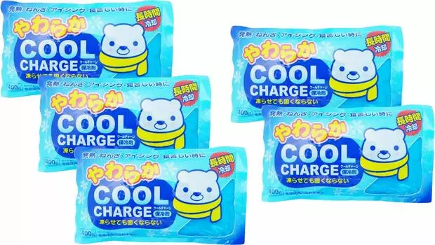 Kiyo Pyrethrum Soft Cool Charge Ледяной пакет с глазурью (5 кусков) [Мягкий тип] синий