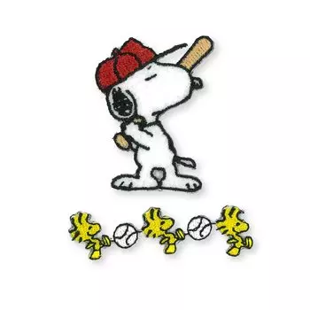 KIYOHARA Arrangement Patch Snoopy Woodstock Iron-on & RIO-3108