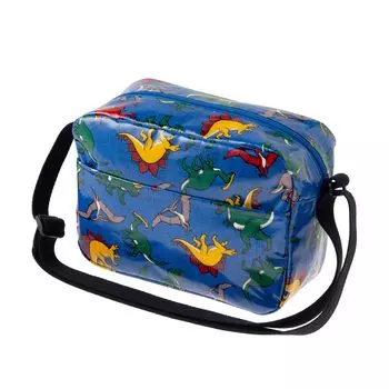 KIYOHARA Детская садовая сумка Ширина плеча 23 см x Высота 17 см x Глубина 11 см Цветной динозавр Динозавр Темно-синий MOW134-SB