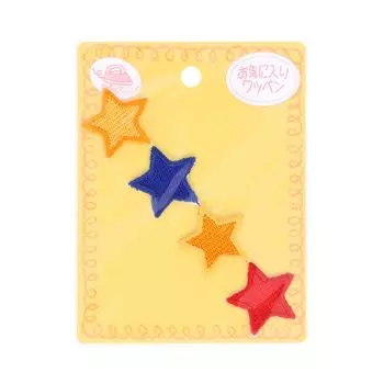 KIYOHARA Favorite Continuous Patch Star Width x Height 1 piece MOW491 Approx. 10.2cm 2.5cm