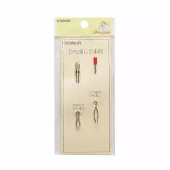 KIYOHARA Sankokko String Loop Set of 2, петля из бисера, петля в форме ножниц, 1 шт. каждого цвета SL Silver SUN60-09
