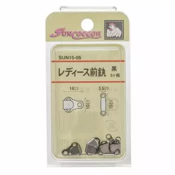 KIYOHARA Sankokko Женское переднее кольцо, 5 пар, черное SUN15-05
