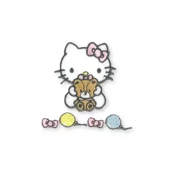 KIYOHARA Sanrio Iron-on Arrangement Patch Kitty W40mm x H45mm RIO-3105