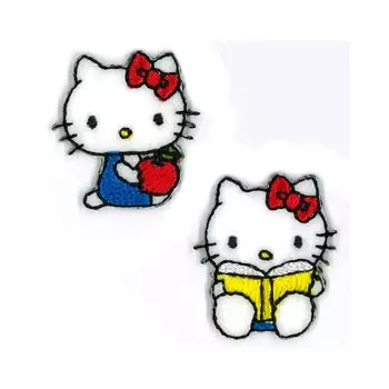 KIYOHARA Sanrio Персонажи Мини-нашивка KT Kitty 2 шт. Термонаклейка RIO-3001