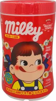 KIYOU JOCHUGIKU Kiyo Pyrethrum Milky Bath Salt Powdered Bath Salt Vanilla Milk Scent Molyky Scent [700 г / Бутылка Peko-chan]