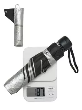 KIZAWA Зонт от солнца и карбоновый карабин 55 см складной УФ-свет Полный уровень света 5 Вода Тепло Защита от обратного ветра Мужской зонт, Дождь, Сверхлегкое волокно,