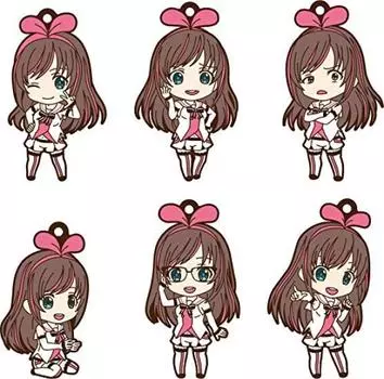 Kizuna AI Nendoroid Plus Trading резиновый брелок 6 шт. КОРОБКА