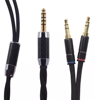KK CABLE HIFI Balanced Male 2 x Version Upgrade Cable Replacement Compatible with Hifiman Arya HE Monoprice Beyerdynamic T1 NK-A 4.4mm - 3.5mm Cable,