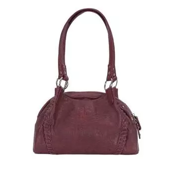 KK Niche Women Bag Ason Hobo Bag Bloggers Same Style South Korea Niche Bags Motorcycle Shoulder Underarm Bag Handbag Wine Red