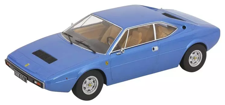 KK scale Ferrari 308 GT4 1974 светло-голубой металлик готовый продукт 1/18